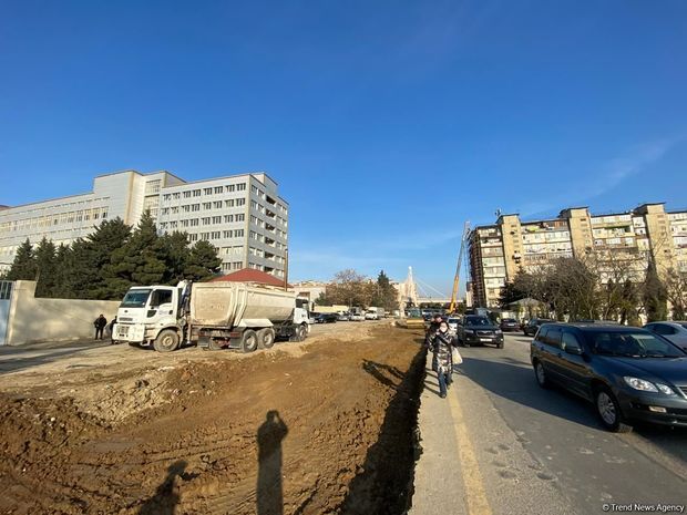 Yasamalda obyektlər sökülür FOTOLAR