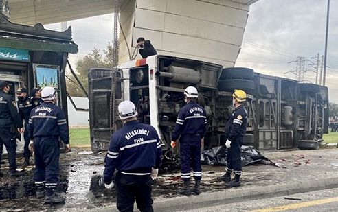 Bakıda qəzaya düşən avtobusda 5 nəfər öldü, 20 nəfər yaralandı