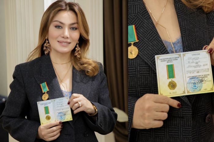 Ruhi Əliyeva “Vətənpərvərlik işində xidmətlərinə görə” medalı ilə təltif olundu