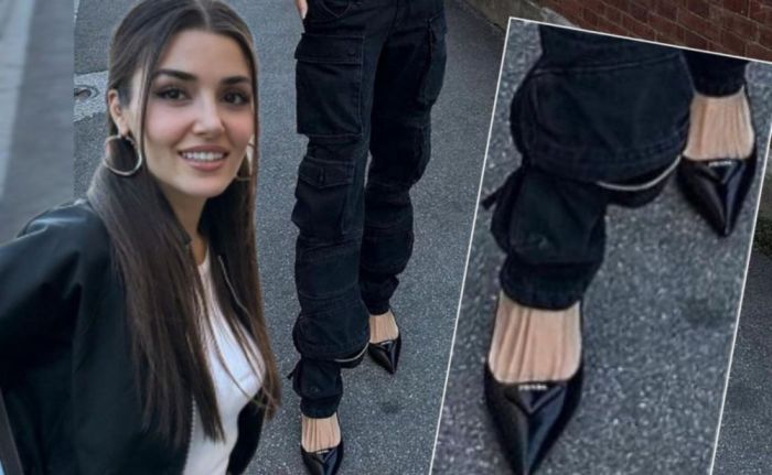 Hande Erçelin ayaqlarını görənlər şok yaşadı