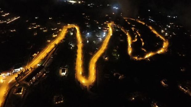 Laçın yollarının gecə görüntüsü HEYRƏTLƏNDİRDİ