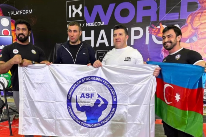 Azərbaycan Strongmen Federasiyası dünya çempionatındadan birinciliklə döndü