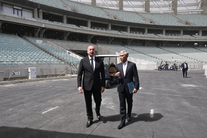 Prezident Bakı Olimpiya Stadionunda - COP29-a HAZIRLIQ - FOTOLAR