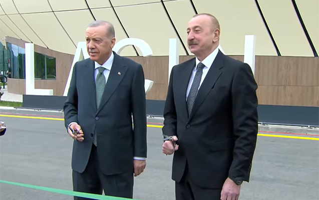 İlham Əliyevlə Ərdoğan Laçın hava limanının açılışını etdi İlham Əliyevlə Ərdoğan Laçın hava limanının açılışını etdi
