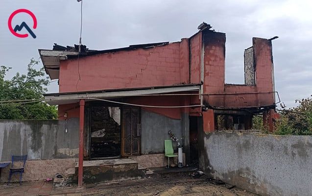 4 nəfərlik ailə yanaraq öldü SABİRABADDA FACİƏ