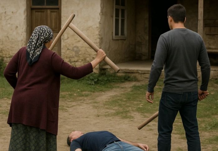Qusarda qadın qonşu kişi ilə birləşib ərini döyüb öldürdü