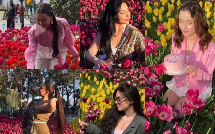 Bulvarda gülləri əzənlər bu blogerlərin olduğu iddia olunur - ŞOK FOTOLAR