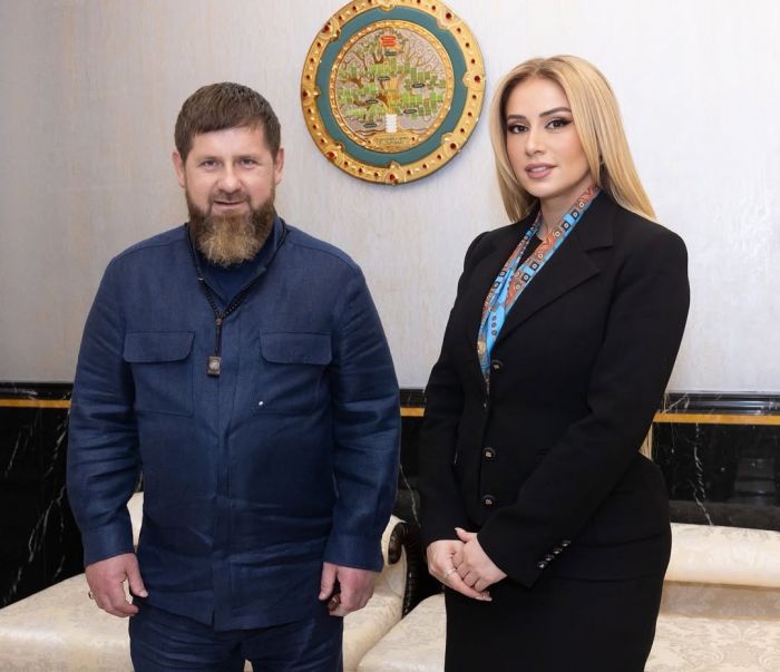 Roza Zərgərli Çeçenistan prezidenti Ramzan Kadırov ilə görüşdü