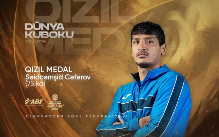 Boksçumuz Dünya Kubokunda qızıl medal qazandı - HALAL OLSUN